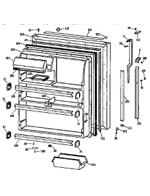 Fresh Food Door parts for Kenmore Refrigerator 363.9634728 (3639634728, 363 9634728) from AppliancePartsPros.com