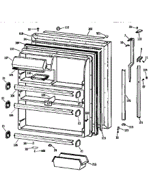 Fresh Food Door parts for Kenmore Refrigerator 363.9634729 (3639634729, 363 9634729) from AppliancePartsPros.com