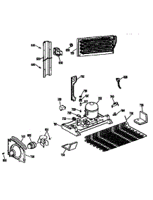 Unit Parts parts for Kenmore Refrigerator 363.9635727 (3639635727, 363 9635727) from AppliancePartsPros.com