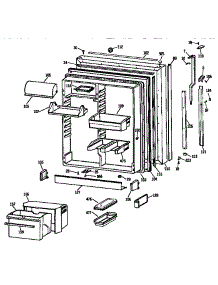 Fresh Food Door parts for Kenmore Refrigerator 363.9635758 (3639635758, 363 9635758) from AppliancePartsPros.com