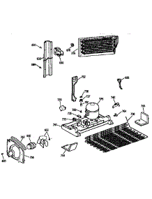 Unit Parts parts for Kenmore Refrigerator 363.9638517 (3639638517, 363 9638517) from AppliancePartsPros.com