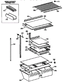Shelf Parts parts for Kenmore Refrigerator 363.9638587 (3639638587, 363 9638587) from AppliancePartsPros.com