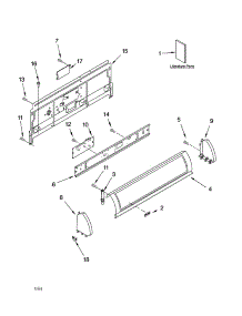 Console Panel Parts parts for Kenmore Dryer 110.72064103 (11072064103, 110 72064103) from AppliancePartsPros.com