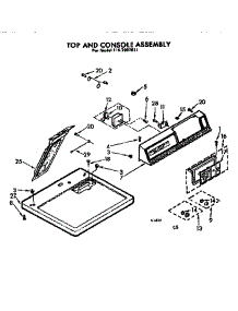 Cabinet Assembly parts for Kenmore Dryer 110.7207511 (1107207511, 110 7207511) from AppliancePartsPros.com