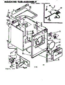Machine Sub-Assembly parts for Kenmore Dryer 110.7208101 (1107208101, 110 7208101) from AppliancePartsPros.com