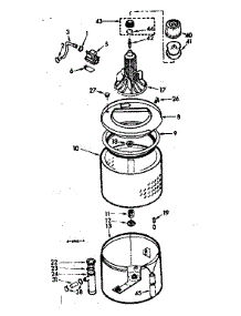 Tub And Basket Assembly parts for Kenmore Washer 110.7214601 (1107214601, 110 7214601) from AppliancePartsPros.com