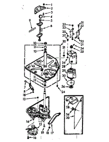 Drive System parts for Kenmore Washer 110.7214620 (1107214620, 110 7214620) from AppliancePartsPros.com
