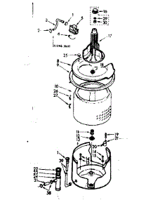 Tub And Basket Assembly parts for Kenmore Washer 110.7214621 (1107214621, 110 7214621) from AppliancePartsPros.com