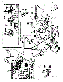 Water System parts for Kenmore Washer 110.7214621 (1107214621, 110 7214621) from AppliancePartsPros.com
