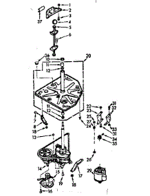 Drive System parts for Kenmore Washer 110.7215601 (1107215601, 110 7215601) from AppliancePartsPros.com