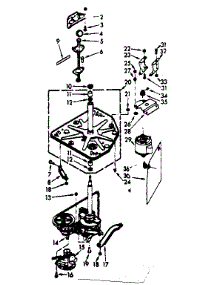 Drive System parts for Kenmore Washer 110.7215631 (1107215631, 110 7215631) from AppliancePartsPros.com