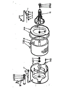 Tub And Basket Assembly parts for Kenmore Washer 110.7215670 (1107215670, 110 7215670) from AppliancePartsPros.com