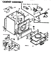 Cabinet Assembly parts for Kenmore Dryer 110.7217624 (1107217624, 110 7217624) from AppliancePartsPros.com
