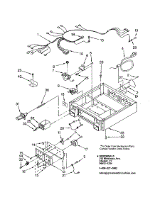 Control Panel And Separator parts for Kenmore Dryer 110.72182100 (11072182100, 110 72182100) from AppliancePartsPros.com