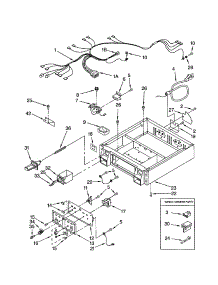 Control Panel And Separator parts for Kenmore Dryer 110.72182101 (11072182101, 110 72182101) from AppliancePartsPros.com