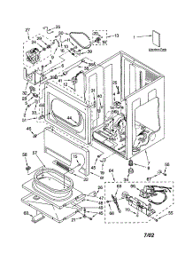 Lower Cabinet And Front Panel parts for Kenmore Dryer 110.72182101 (11072182101, 110 72182101) from AppliancePartsPros.com