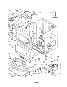 Lower Cabinet And Front Panel parts for Kenmore Dryer 110.72182102 (11072182102, 110 72182102) from AppliancePartsPros.com