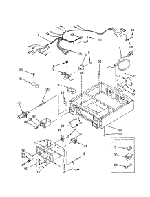 Control Panel And Separator parts for Kenmore Dryer 110.72182102 (11072182102, 110 72182102) from AppliancePartsPros.com