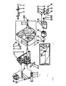 Drive System parts for Kenmore Washer 110.7224400 (1107224400, 110 7224400) from AppliancePartsPros.com