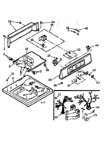 Top And Console Assembly parts for Kenmore Washer 110.7224401 (1107224401, 110 7224401) from AppliancePartsPros.com