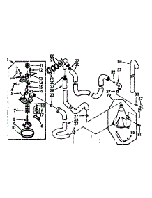 Water System parts for Kenmore Washer 110.7224600 (1107224600, 110 7224600) from AppliancePartsPros.com
