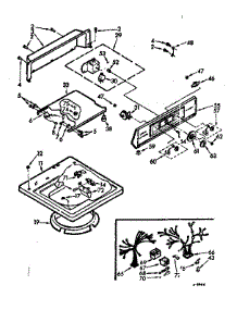 Top And Console Assembly parts for Kenmore Washer 110.7224600 (1107224600, 110 7224600) from AppliancePartsPros.com