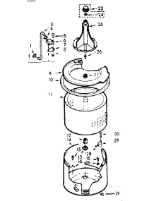 Tub And Basket Assembly parts for Kenmore Washer 110.7224601 (1107224601, 110 7224601) from AppliancePartsPros.com
