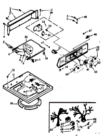 Top And Console Assembly parts for Kenmore Washer 110.7224601 (1107224601, 110 7224601) from AppliancePartsPros.com