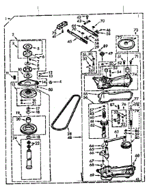 Gearcase / Transmission parts for Kenmore Washer 110.7224603 (1107224603, 110 7224603) from AppliancePartsPros.com