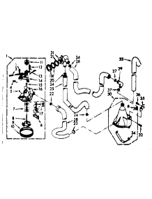 Water System parts for Kenmore Washer 110.7224603 (1107224603, 110 7224603) from AppliancePartsPros.com