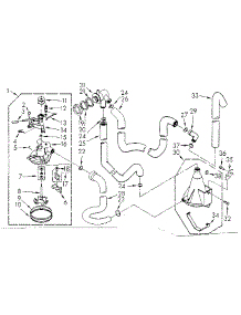 Water System parts for Kenmore Washer 110.7224604 (1107224604, 110 7224604) from AppliancePartsPros.com