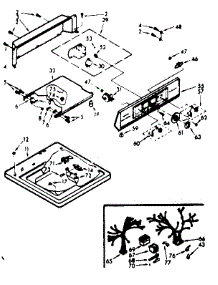 Top & Console Assembly parts for Kenmore Washer 110.7224604 (1107224604, 110 7224604) from AppliancePartsPros.com