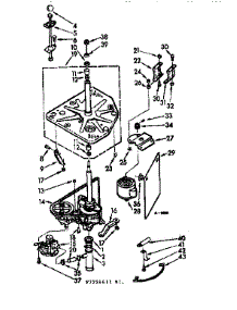 Drive System parts for Kenmore Washer 110.7224611 (1107224611, 110 7224611) from AppliancePartsPros.com