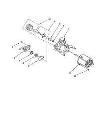 Pump And Motor parts for Kenmore Dishwasher 110.723120 (110723120, 110 723120) from AppliancePartsPros.com