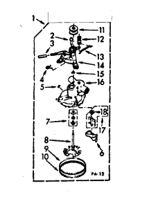 Pump Assembly parts for Kenmore Washer 110.7233100 (1107233100, 110 7233100) from AppliancePartsPros.com
