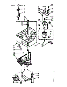 Drive System parts for Kenmore Washer 110.7233100 (1107233100, 110 7233100) from AppliancePartsPros.com
