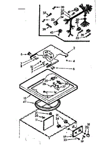 Top And Control Assembly parts for Kenmore Washer 110.7233100 (1107233100, 110 7233100) from AppliancePartsPros.com