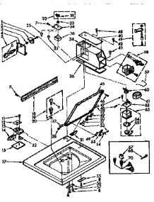 Top And Console Parts parts for Kenmore Washer 110.72401110 (11072401110, 110 72401110) from AppliancePartsPros.com