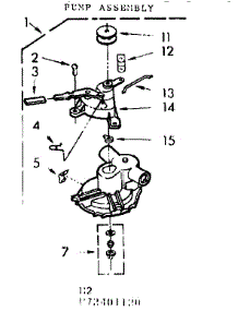 Pump Assembly parts for Kenmore Washer 110.72401120 (11072401120, 110 72401120) from AppliancePartsPros.com