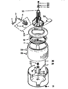 Tub And Basket Parts parts for Kenmore Washer 110.72401120 (11072401120, 110 72401120) from AppliancePartsPros.com