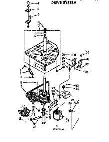 Drive System parts for Kenmore Washer 110.72401600 (11072401600, 110 72401600) from AppliancePartsPros.com