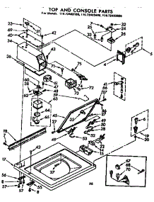 Top And Console Parts parts for Kenmore Washer 110.72403100 (11072403100, 110 72403100) from AppliancePartsPros.com