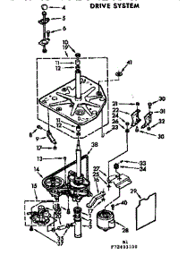 Drive System parts for Kenmore Washer 110.72403100 (11072403100, 110 72403100) from AppliancePartsPros.com