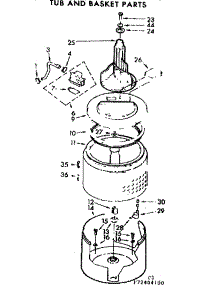 Tub And Basket Parts parts for Kenmore Washer 110.72404100 (11072404100, 110 72404100) from AppliancePartsPros.com