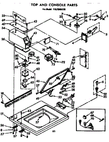 Top And Console Parts parts for Kenmore Washer 110.72404100 (11072404100, 110 72404100) from AppliancePartsPros.com