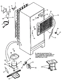 Unit parts for Kenmore Refrigerator 253.9305793 (2539305793, 253 9305793) from AppliancePartsPros.com