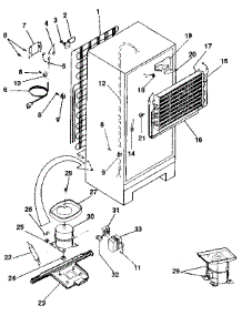 Unit parts for Kenmore Refrigerator 253.9307081 (2539307081, 253 9307081) from AppliancePartsPros.com