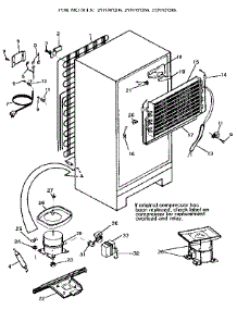 Unit parts for Kenmore Refrigerator 253.9307206 (2539307206, 253 9307206) from AppliancePartsPros.com