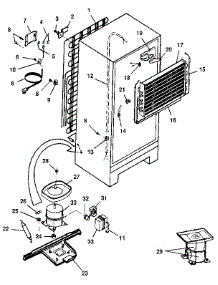 Unit parts for Kenmore Refrigerator 253.9307293 (2539307293, 253 9307293) from AppliancePartsPros.com