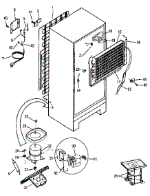 Unit parts for Kenmore Refrigerator 253.9307460 (2539307460, 253 9307460) from AppliancePartsPros.com